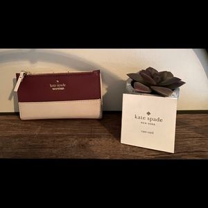 Kate Spade Coated Canvas Small Slim Bifold Wallet